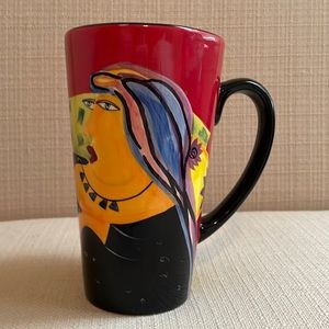 Mary Naylor Designs Coffee Mug.  Hand painted.